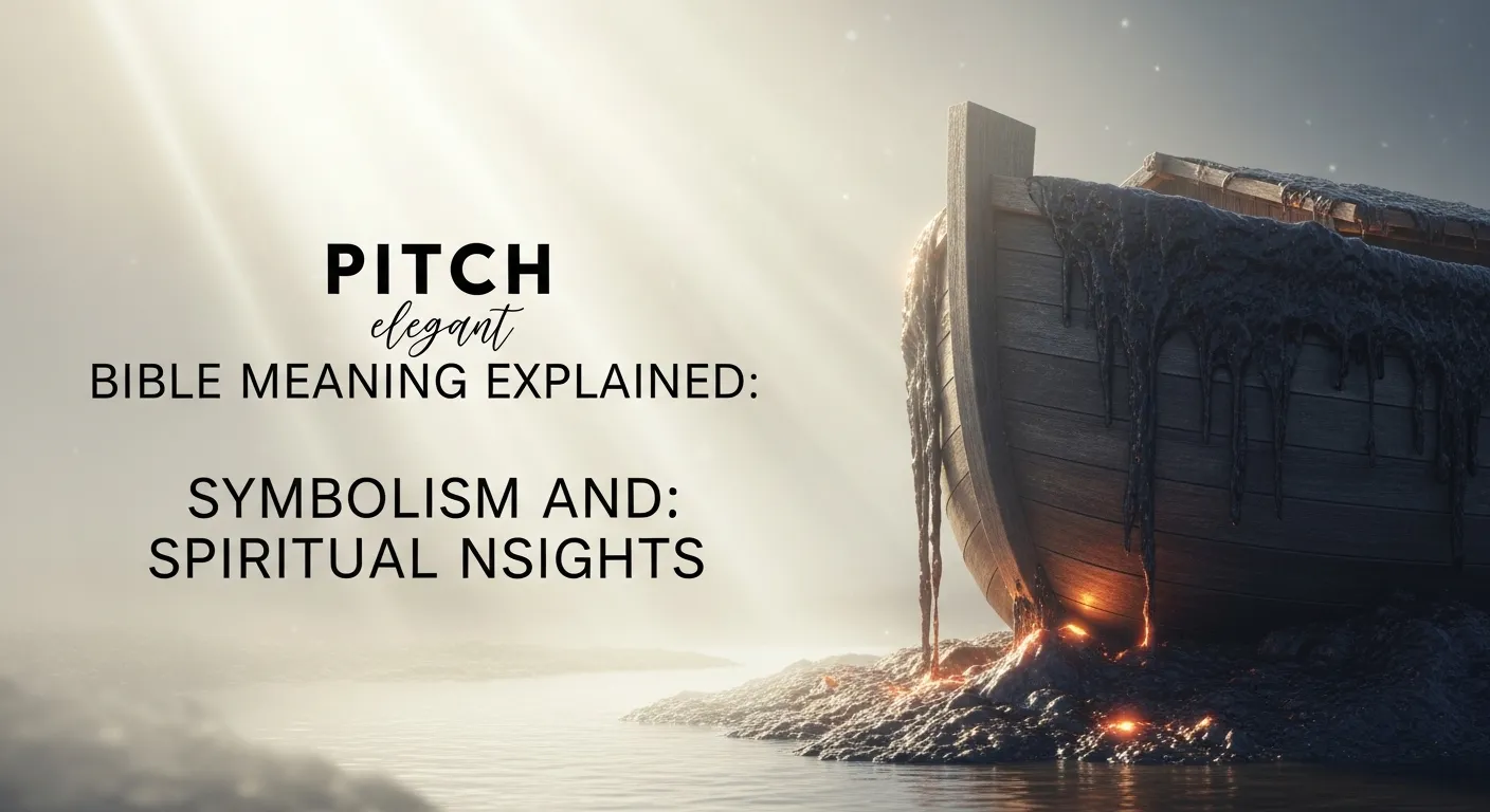 Pitch Bible Meaning