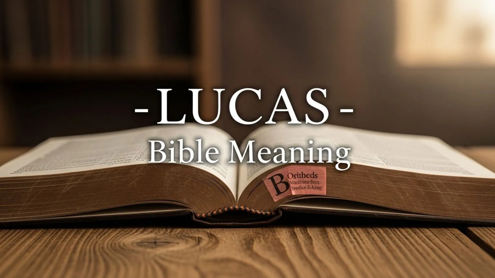Lucas Bible Meaning
