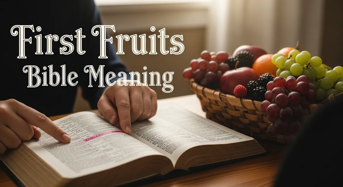 First Fruits Bible Meaning