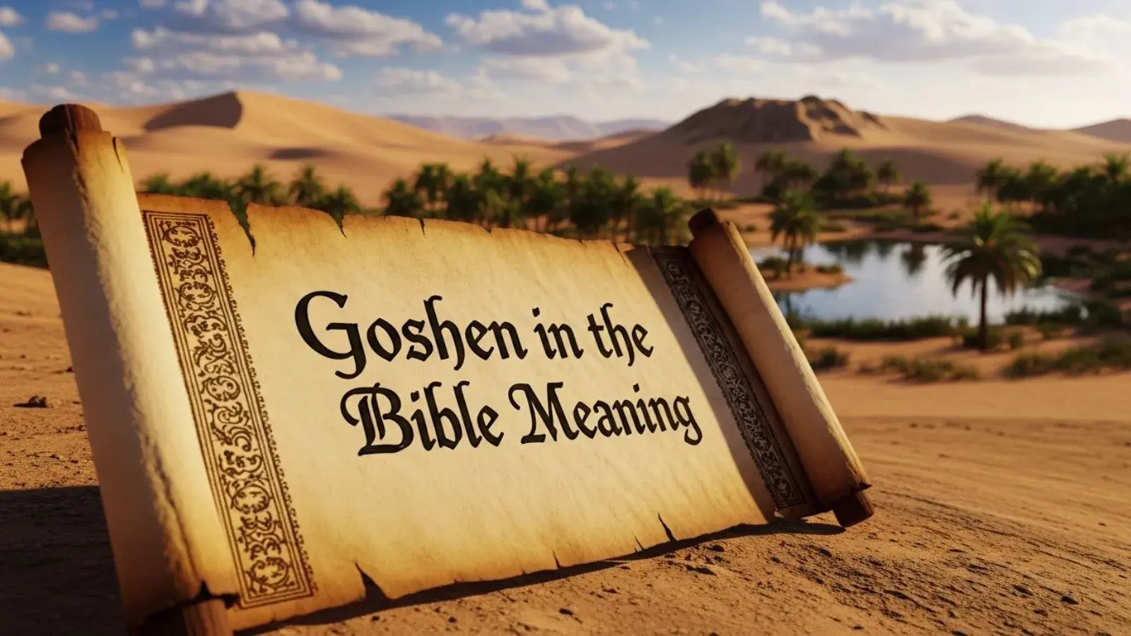 Goshen in the Bible Meaning