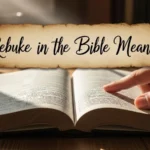 Rebuke in the Bible Meaning