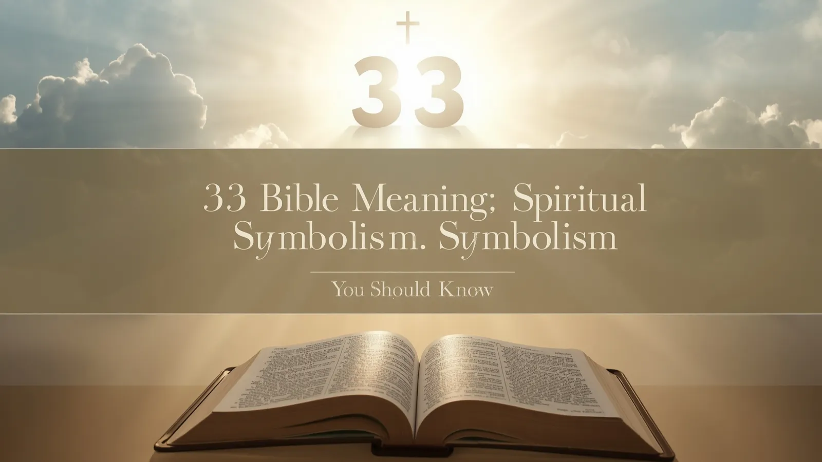33 Bible meaning