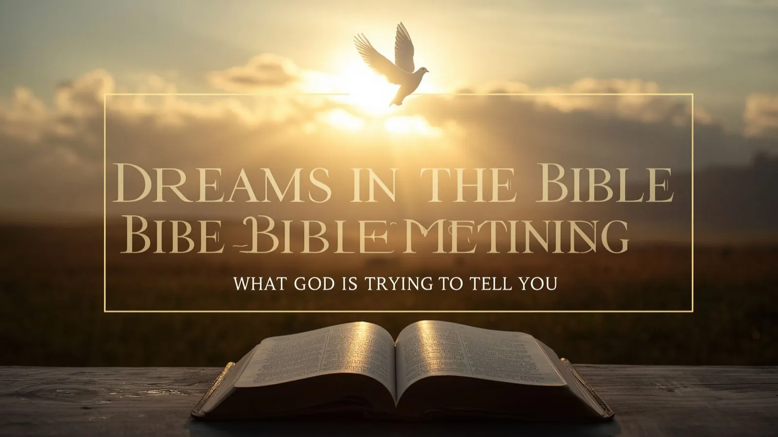 Dreams in the Bible Meaning