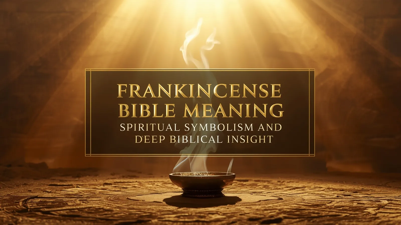 Frankincense Bible Meaning