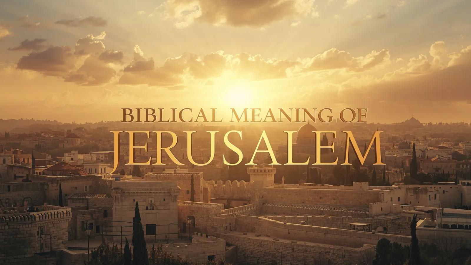 Jerusalem Bible Meaning