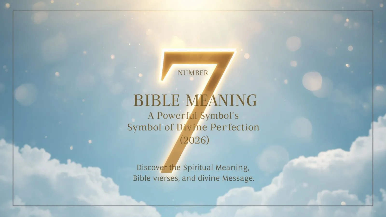 Number 7 in Bible Meaning