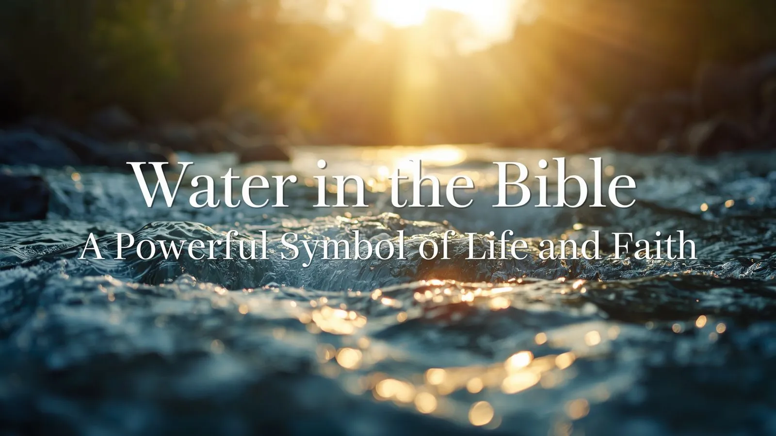 Water in the Bible Meaning