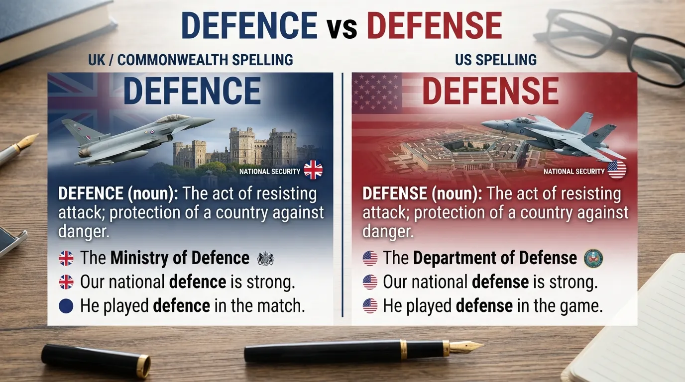 Defence vs Defense