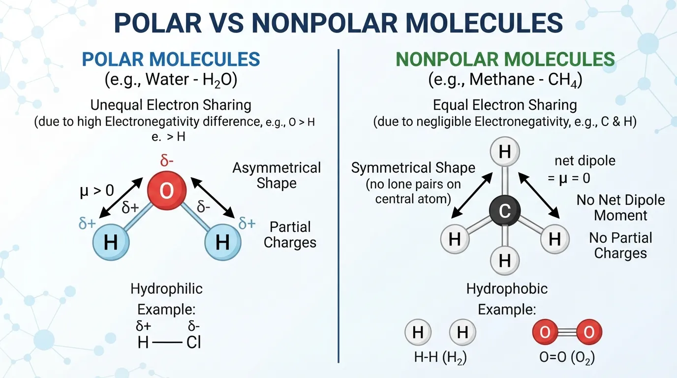 Polar vs Nonpolar