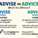 Advise vs Advice