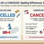 Canceled vs Cancelled